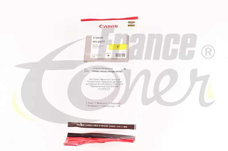 Cartouche d'encre CANON PFI207 (8792B001) - JAU...