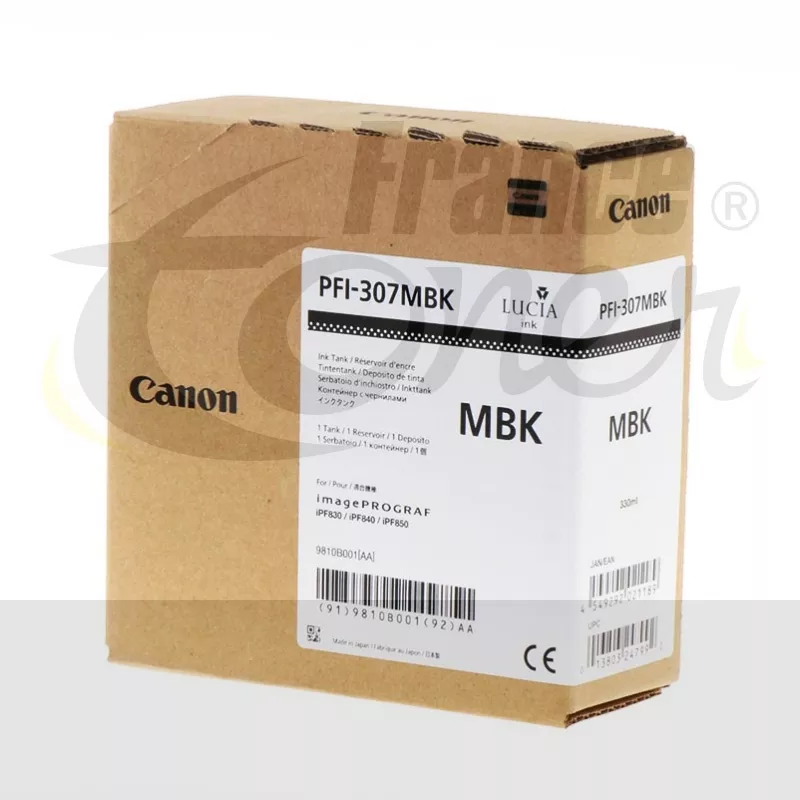 Cartouche d'encre CANON PFI-307MBK (9810B001) -...