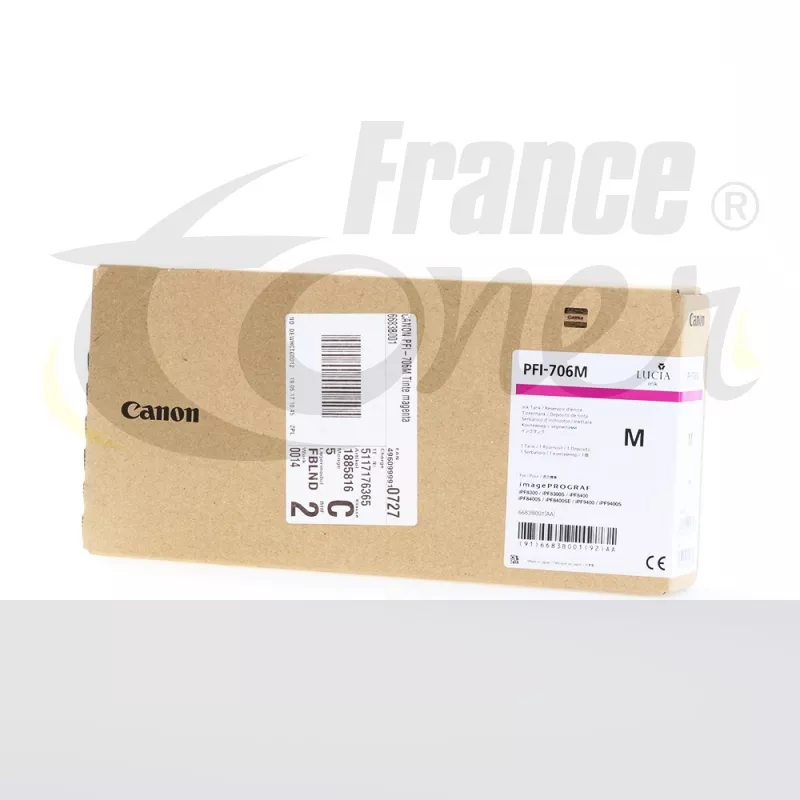Cartouche d'encre CANON PFI706 (6683B001) - MAG...