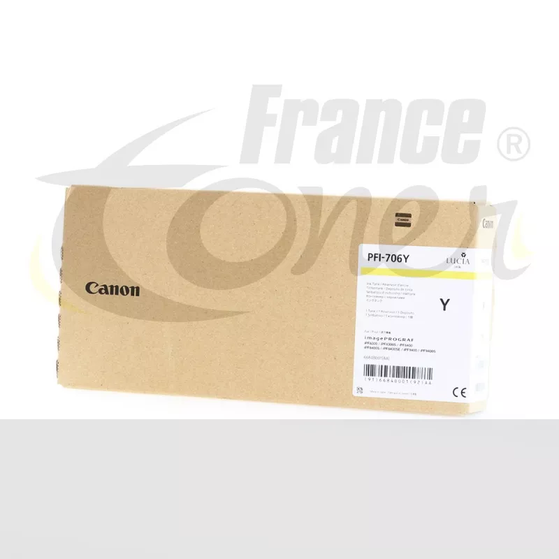 Cartouche d'encre CANON PFI706 (6684B001) - JAU...