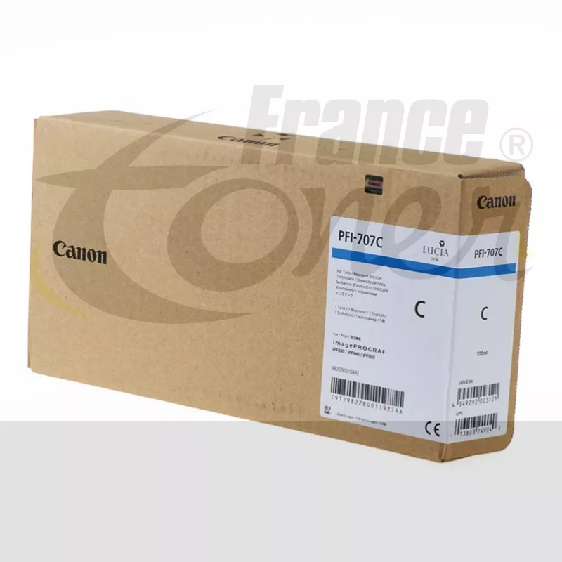 Cartouche d'encre CANON PFI707 (9822B001) - CYA...