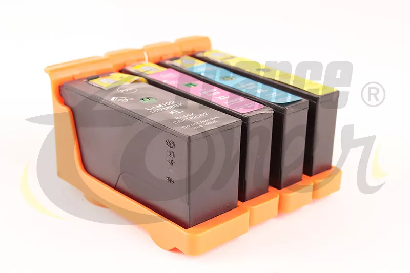 Pack de 5 cartouches d'encre générique équivalent à LEXMARK 2 BK + CMY (14N1068-BKCMY) - 4 COULEURS - Format XL