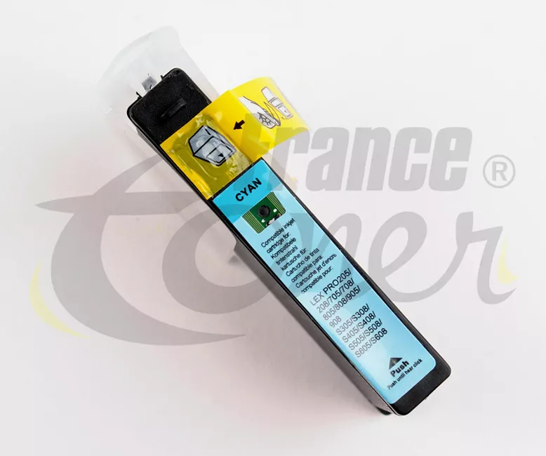 Cartouche d'encre générique équivalent à LEXMARK LEXMARK 100 XL (14N1069E) - CYAN (bleu) - Format XL