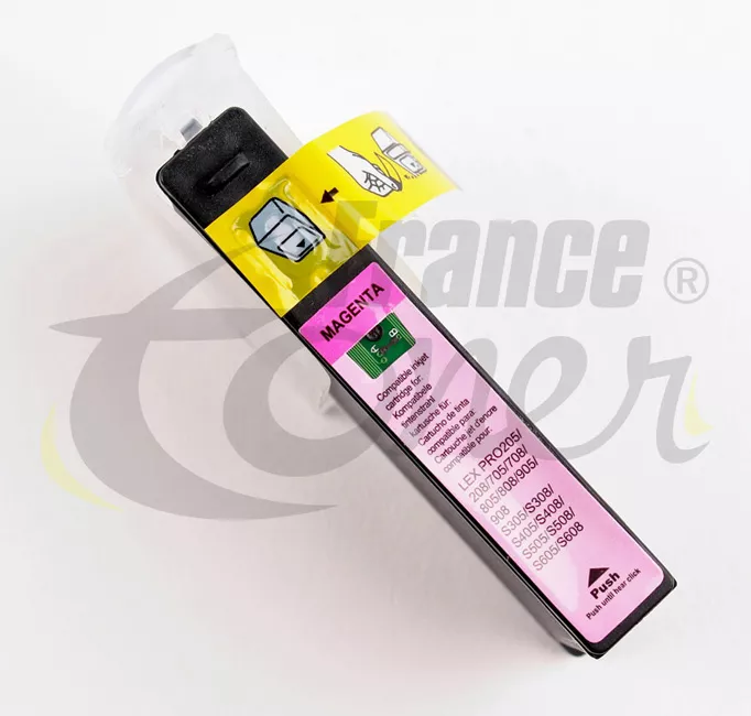 Cartouche d'encre générique équivalent à LEXMARK LEXMARK 100 XL (14N1070E) - MAGENTA (rouge) - Format XL