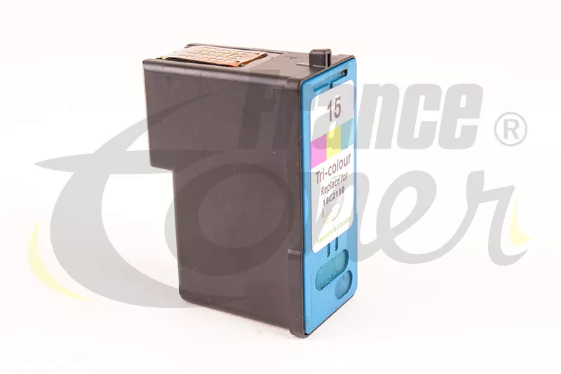Cartouche d'encre générique équivalent à LEXMARK 15 (18C2110E) - 3 COULEURS - Format Standard