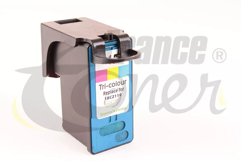 Cartouche d'encre générique équivalent à LEXMARK 15 (18C2110E) - 3 COULEURS - Format Standard