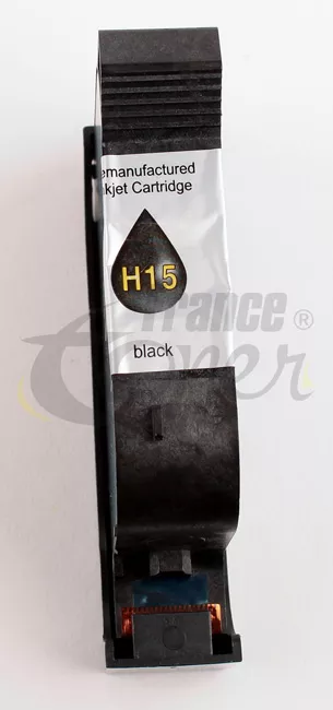 Cartouche d'encre générique équivalent à HP 15 (C6615DE) - NOIR - Format Standard