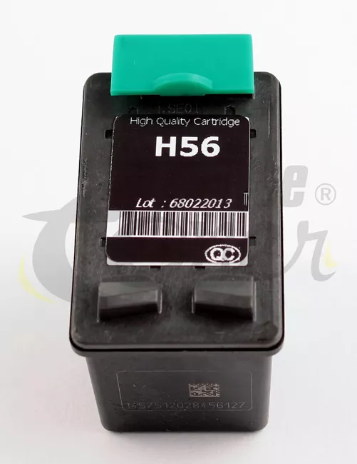 Cartouche d'encre générique équivalent à HP 56 (C6656AE) - NOIR - Format Standard