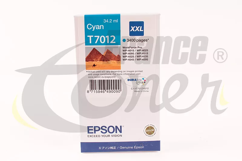 Cartouche d'encre EPSON T7012 série pyramide (C...