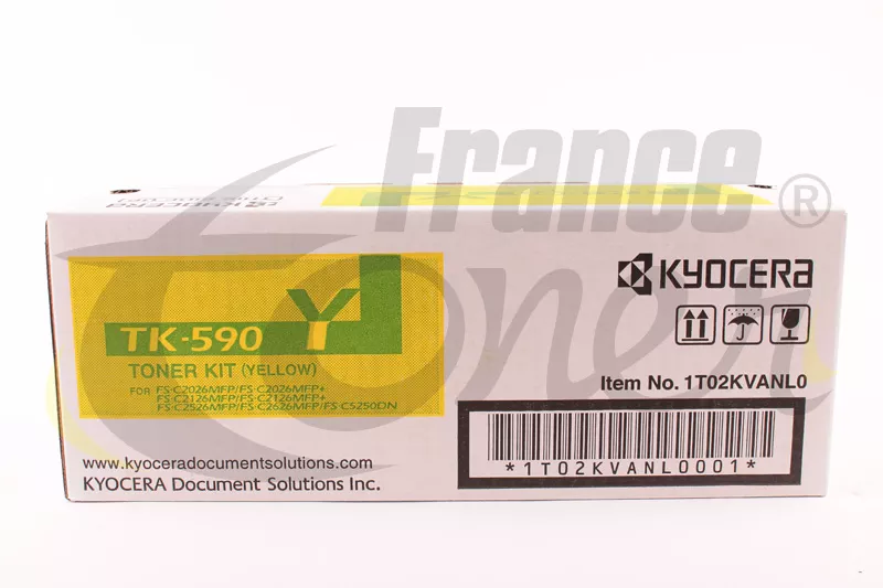 Toner KYOCERA TK590Y (TK-590Y) - JAUNE - Format...