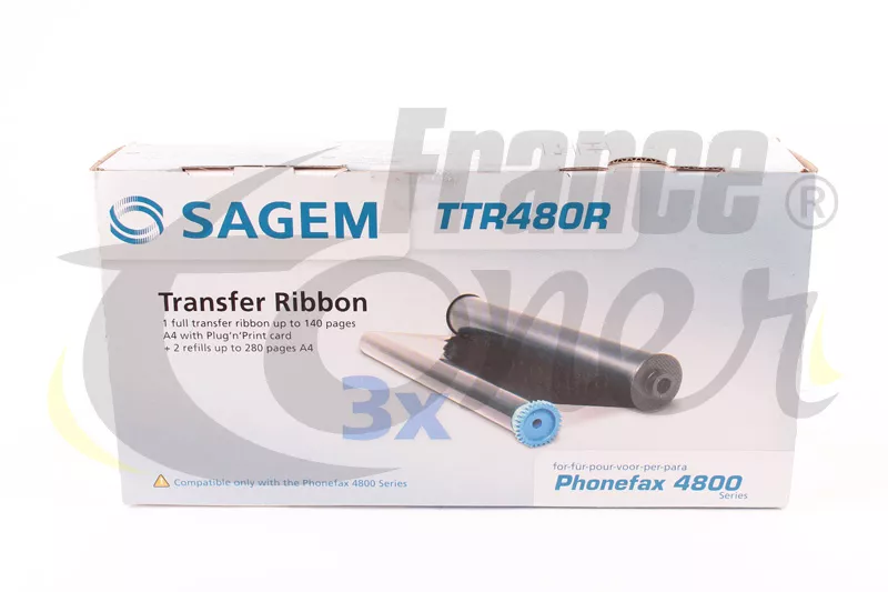 Pack de rubans TTR 480 R (252601633) - NOIR