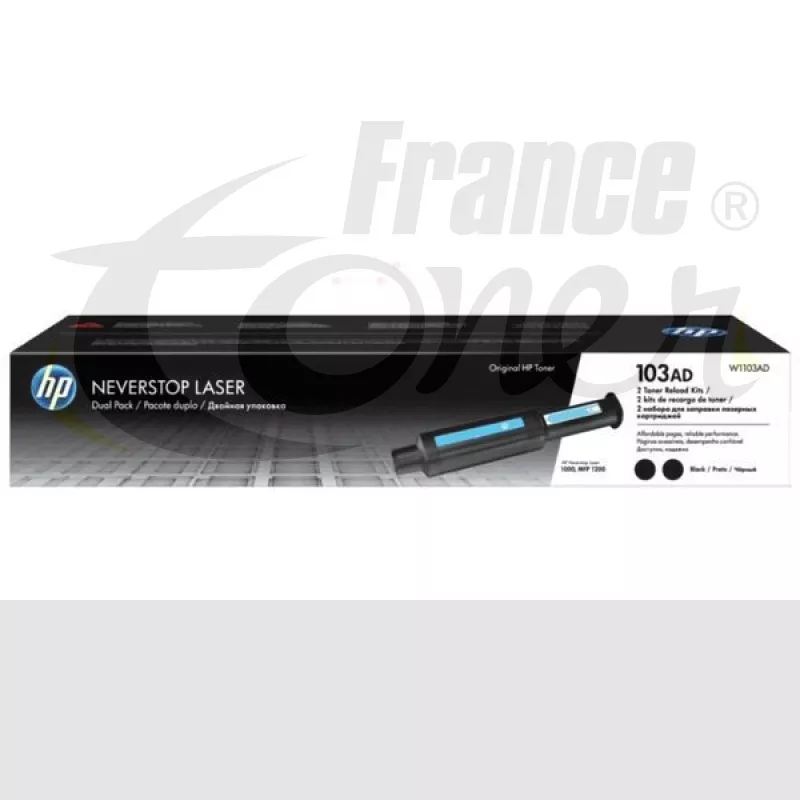 Pack de 2 toners HP 103A (W1103AD) - NOIR - For...